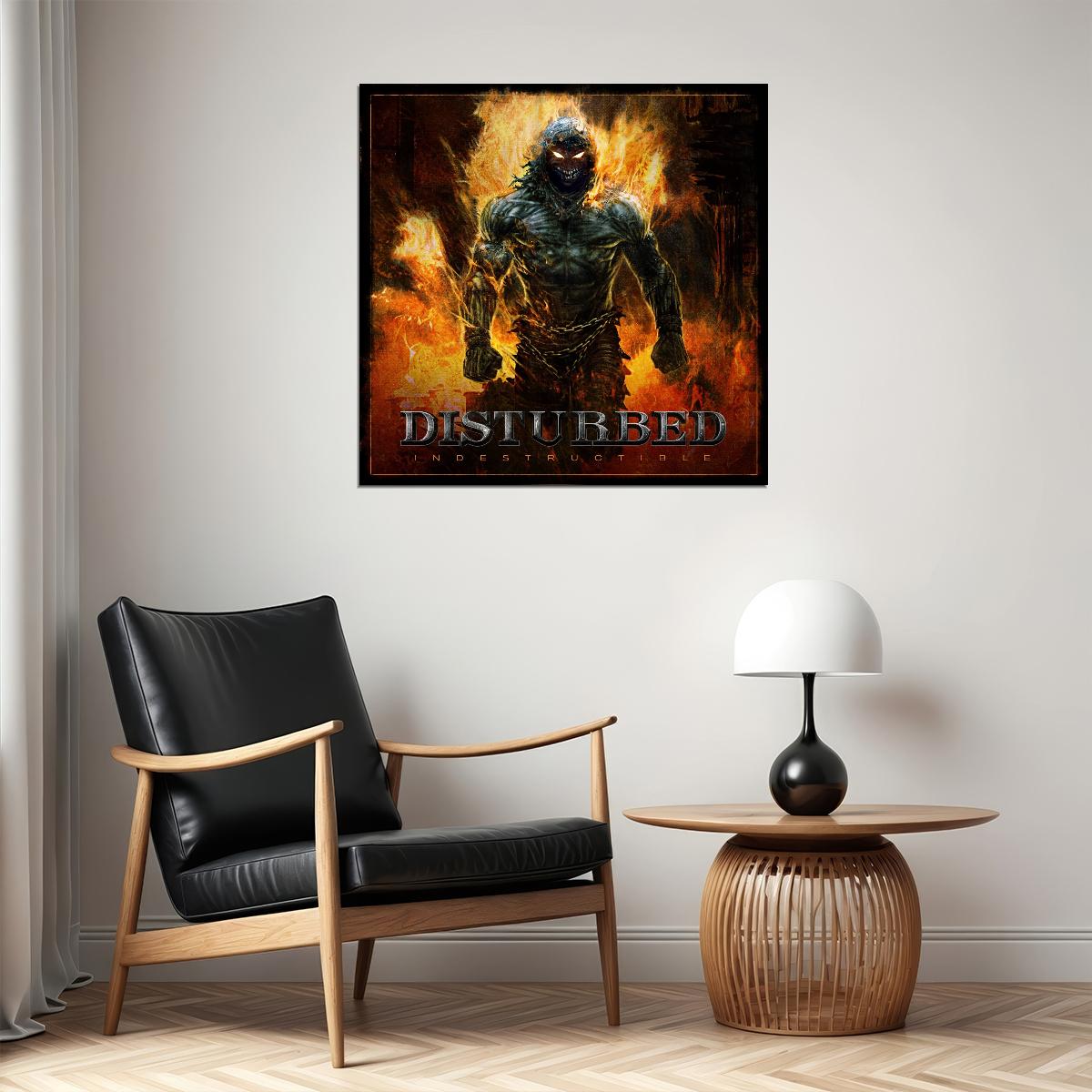 Disturbed Indestructible Album Cover Art Rock Music Poster Heavy Metal Band Music Print - xonomax