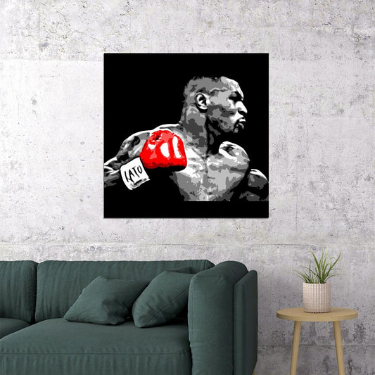 Mike Tyson Boxing Poster Motivational Sports Print Wall Art - xonomax
