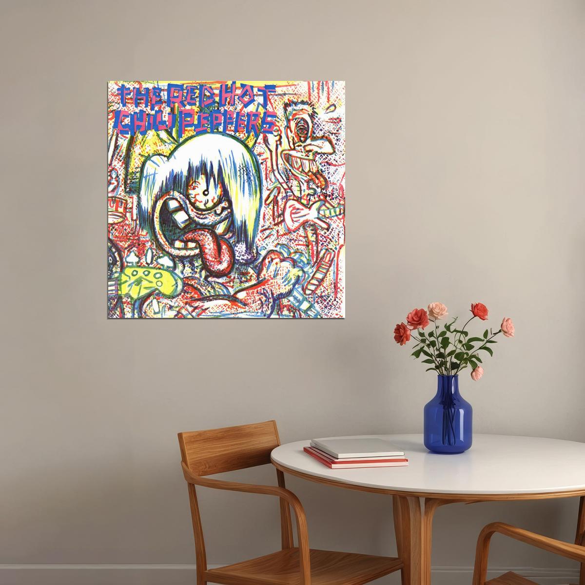 Red Hot Chili Peppers Album Cover Art Rock Music Poster Band Wall Print - xonomax