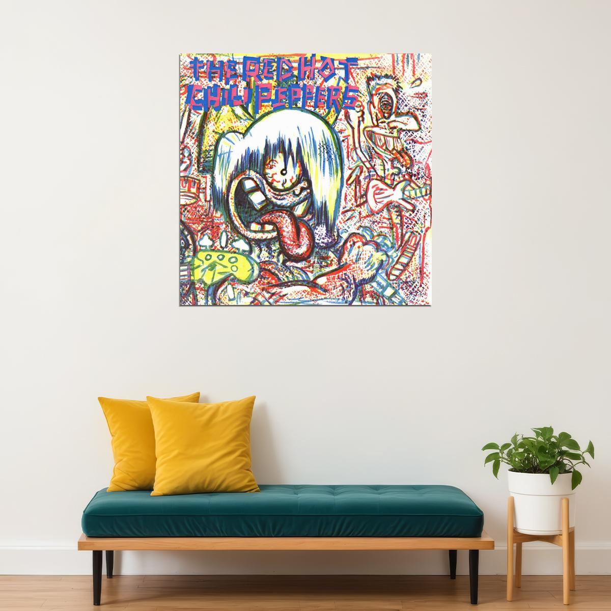 Red Hot Chili Peppers Album Cover Art Rock Music Poster Band Wall Print - xonomax