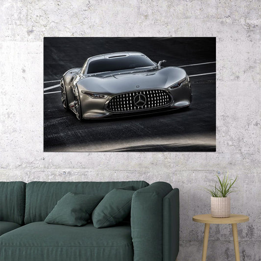 Mercedes-benz Car Poster Sports Vehicle Wall Art Supercar - xonomax