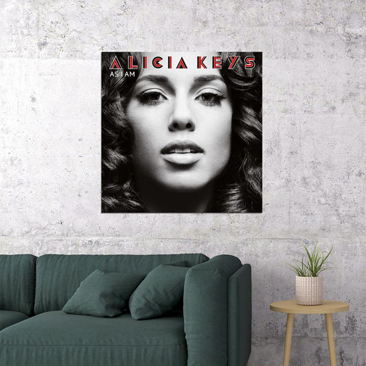 Alicia Keys As I Am Album Cover Art R&b Music Poster Singer Music Print - xonomax