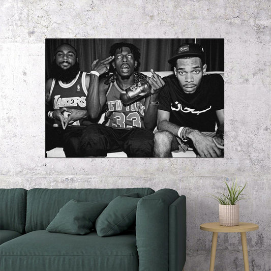 Flatbush Zombies Album Cover Art Hip-hop Music Poster Rap Group Music Print - xonomax