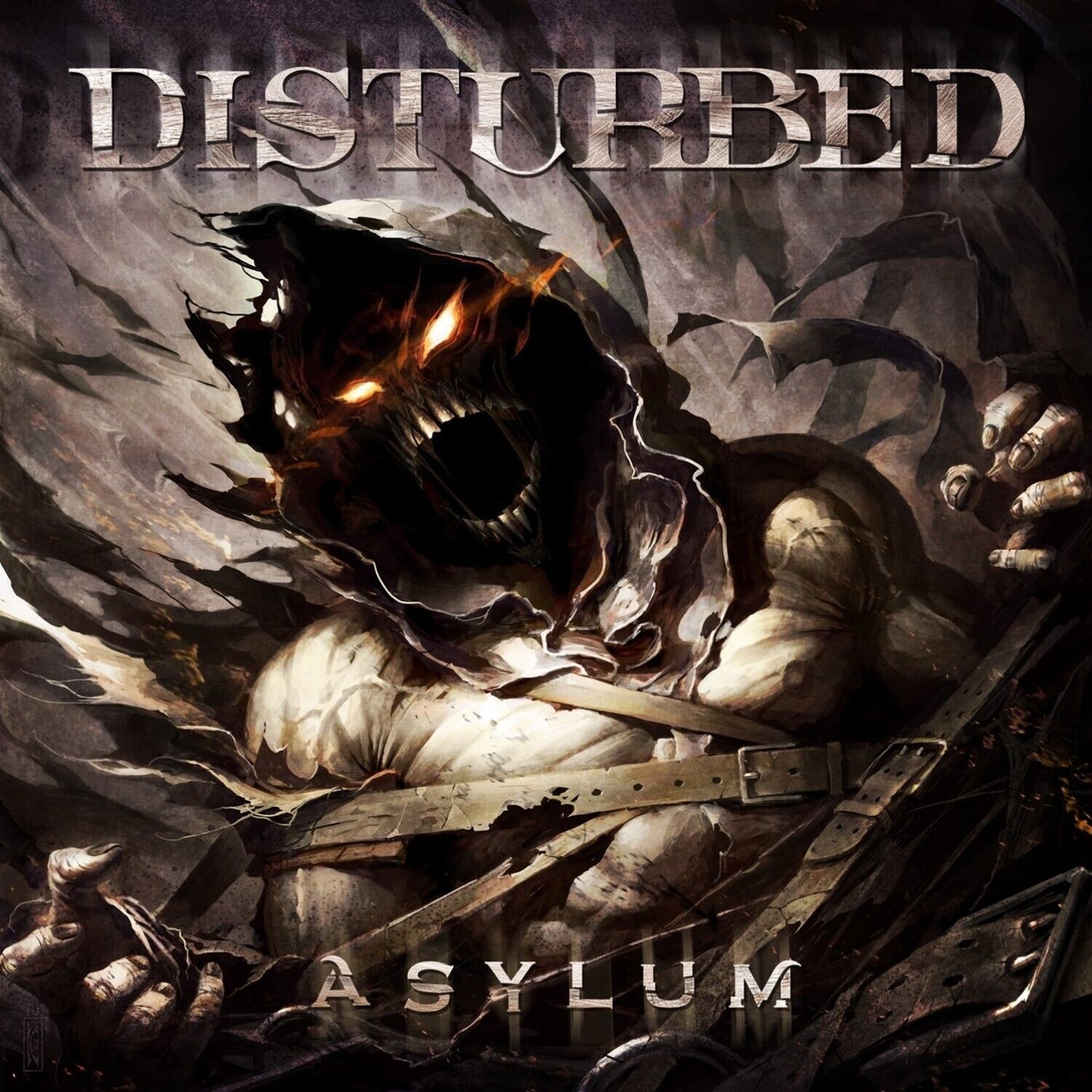Disturbed Asylum Album Cover Art Rock Music Poster Heavy Metal Band Music Print - xonomax