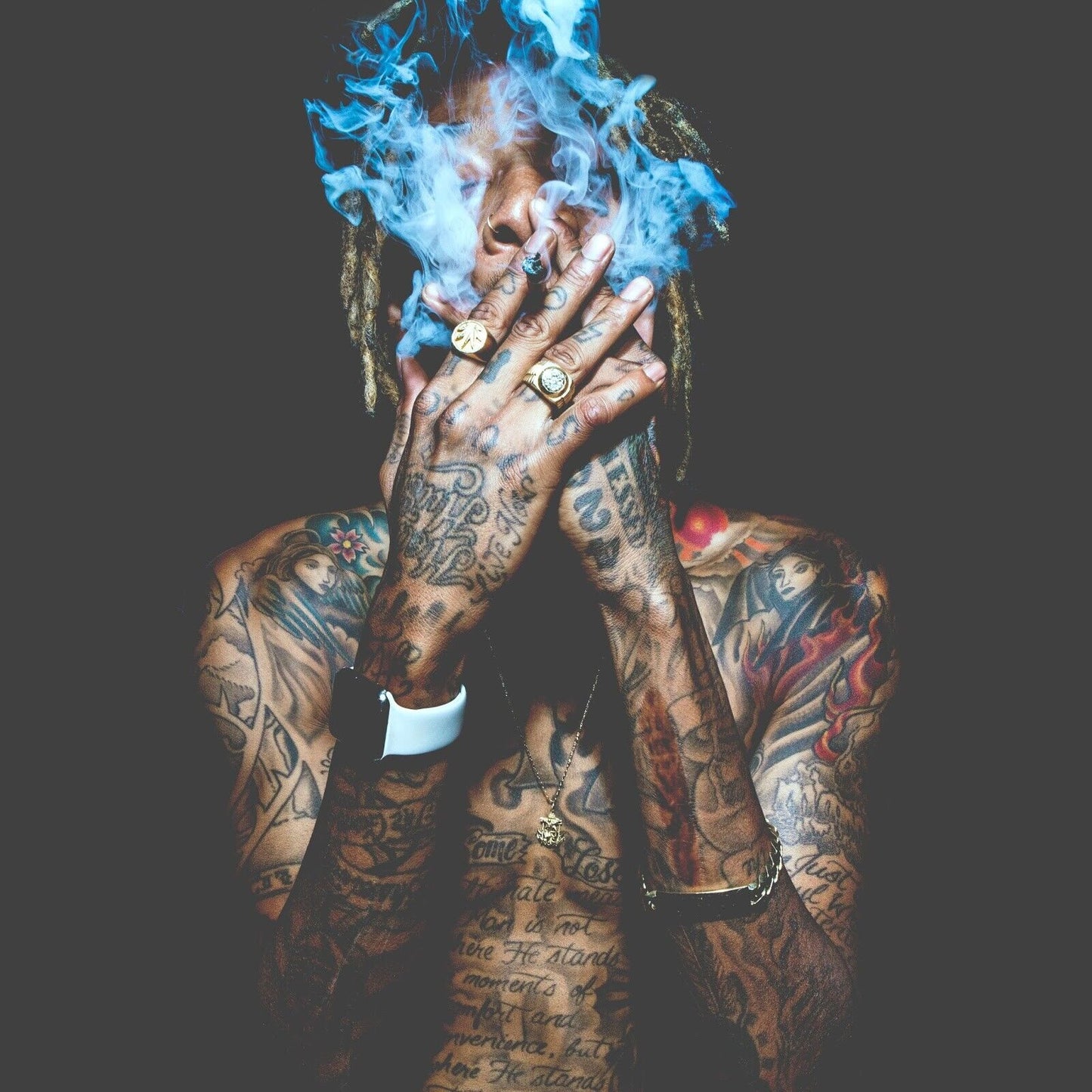 Wiz Khalifa Just Because Cover Art Rapper Music Poster - xonomax