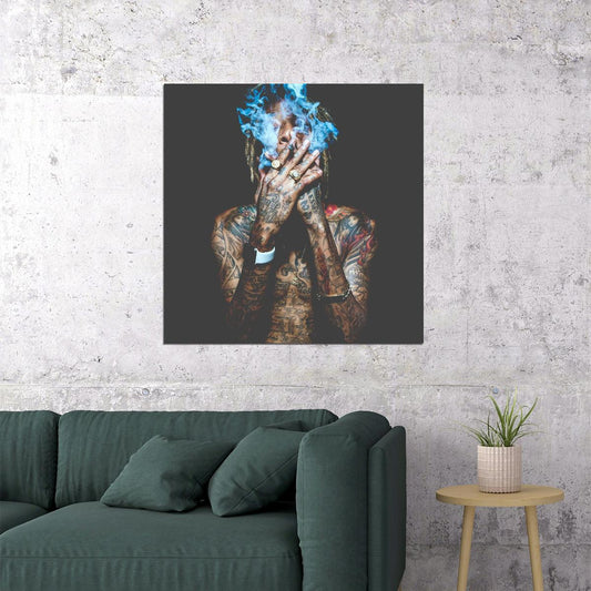 Wiz Khalifa Just Because Cover Art Rapper Music Poster - xonomax