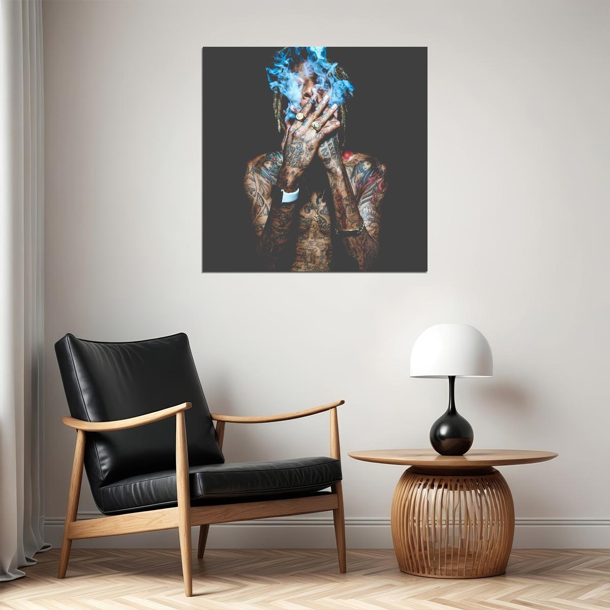 Wiz Khalifa Just Because Cover Art Rapper Music Poster - xonomax