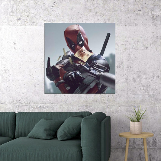 Deadpool Movie Poster Marvel Superhero Wall Art Action Film Print - xonomax