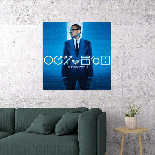 Chris Brown Fortune Album Cover Art R&b Music Poster Singer Music Print - xonomax