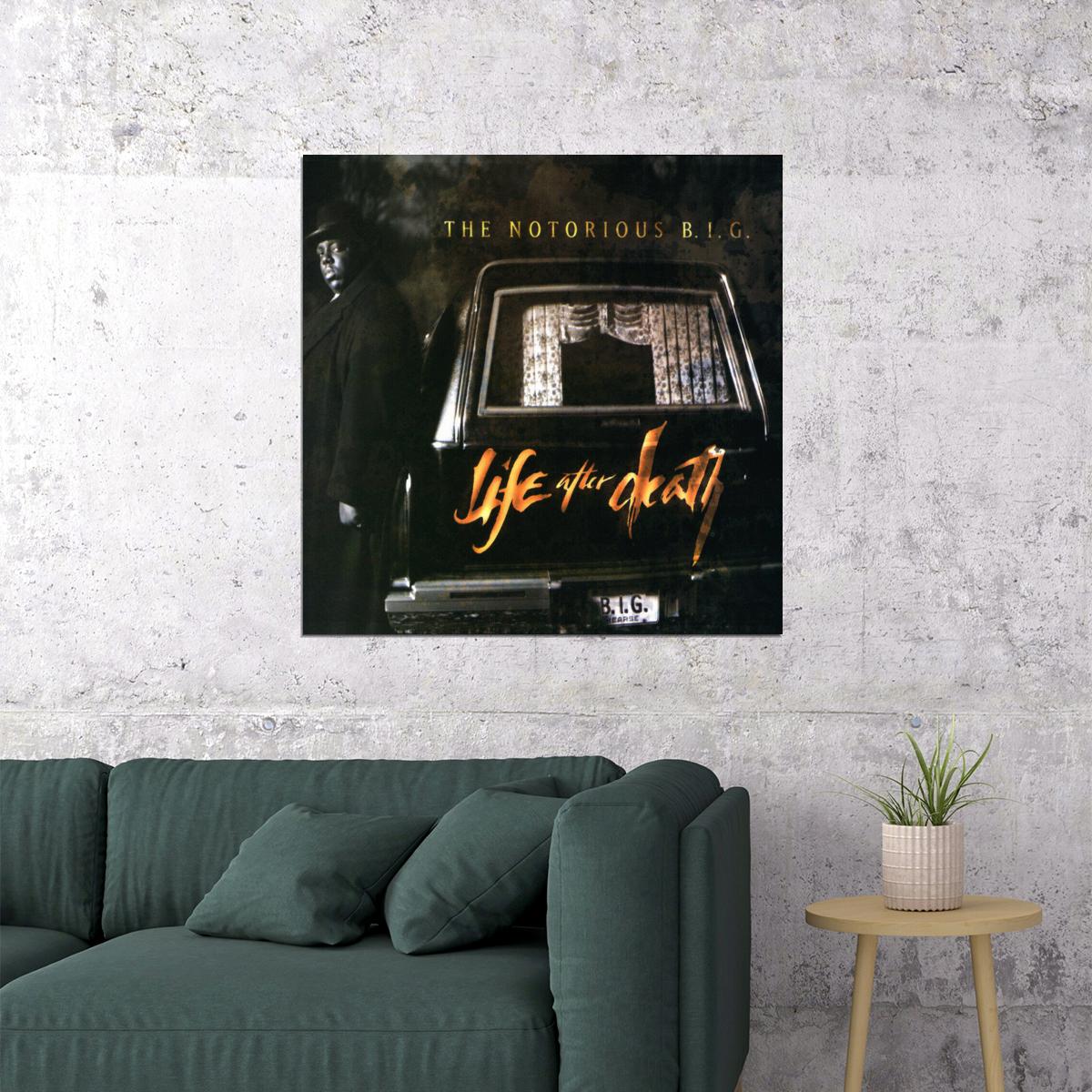 The Notorious B.i.g. Life After Death Album Cover Art Rap Music Poster Iconic Hip Hop Artist Print - xonomax