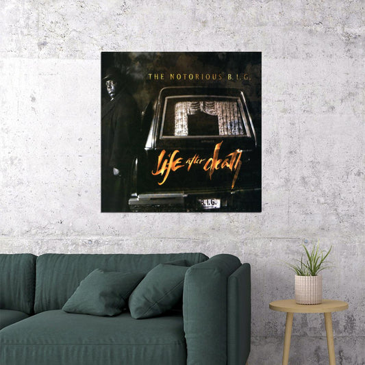 The Notorious B.i.g. Life After Death Album Cover Art Rap Music Poster Iconic Hip Hop Artist Print - xonomax