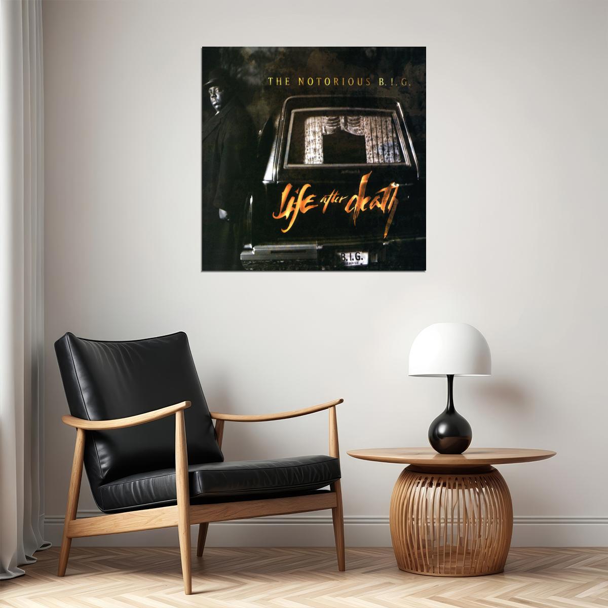 The Notorious B.i.g. Life After Death Album Cover Art Rap Music Poster Iconic Hip Hop Artist Print - xonomax