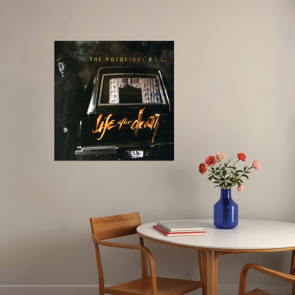 The Notorious B.i.g. Life After Death Album Cover Art Rap Music Poster Iconic Hip Hop Artist Print - xonomax