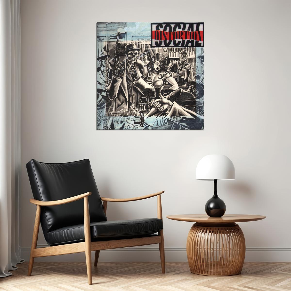 Social Distortion Album Cover Art Music Poster Punk Band Wall Print - xonomax