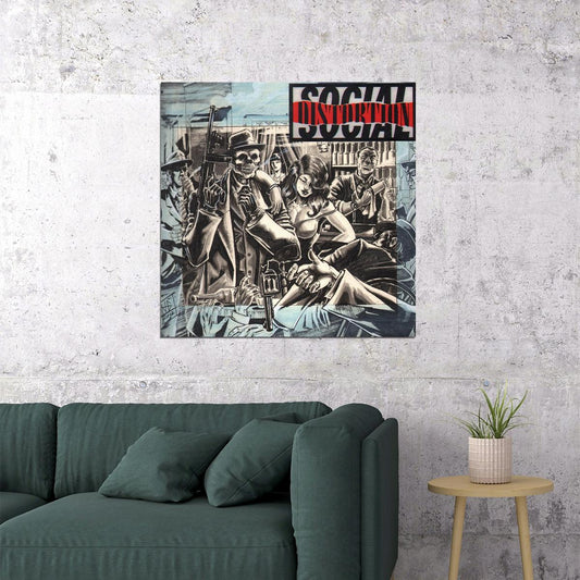 Social Distortion Album Cover Art Music Poster Punk Band Wall Print - xonomax