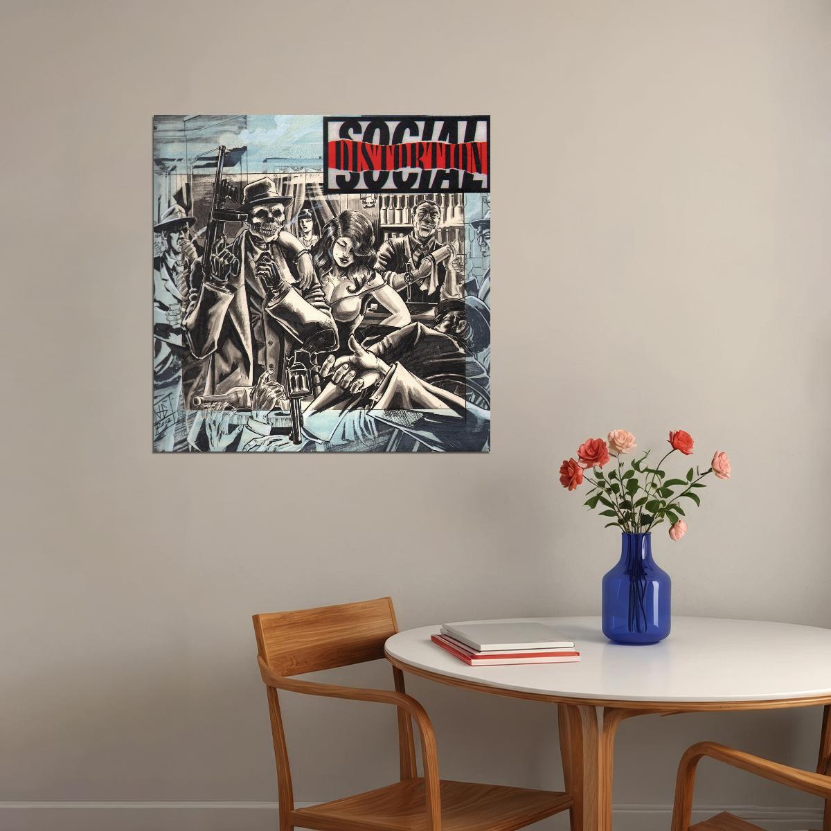 Social Distortion Album Cover Art Music Poster Punk Band Wall Print - xonomax