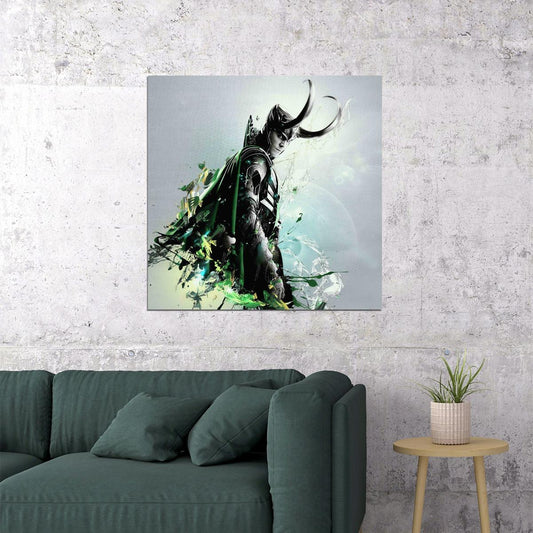 Asgard's Loki Poster Marvel Comics Supervillain Wall Art Comic Book And Movie Print - xonomax