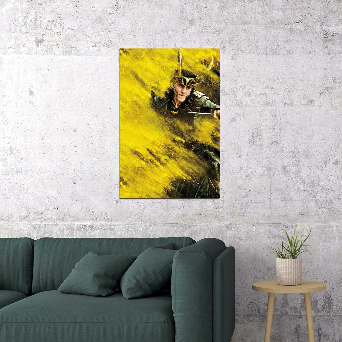 Asgard's Loki Poster Marvel Comics Supervillain Wall Art Comic Book And Movie Print - xonomax