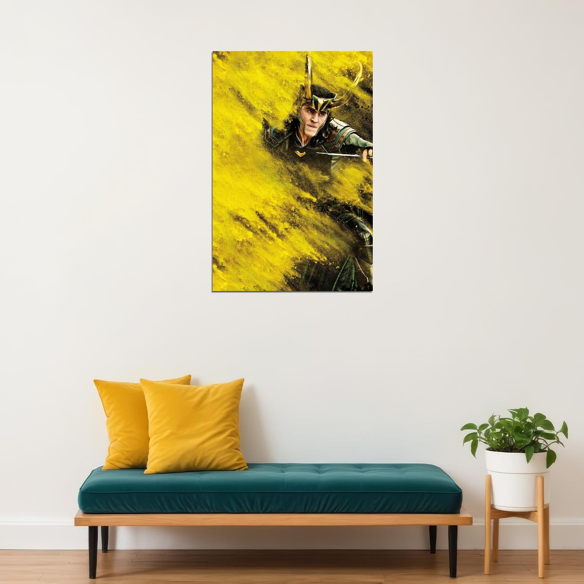 Asgard's Loki Poster Marvel Comics Supervillain Wall Art Comic Book And Movie Print - xonomax