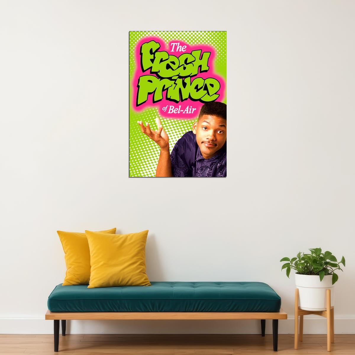 The Fresh Prince Of Bel-air Will Smith Tv Show Poster Iconic 90s Sitcom Art Print - xonomax