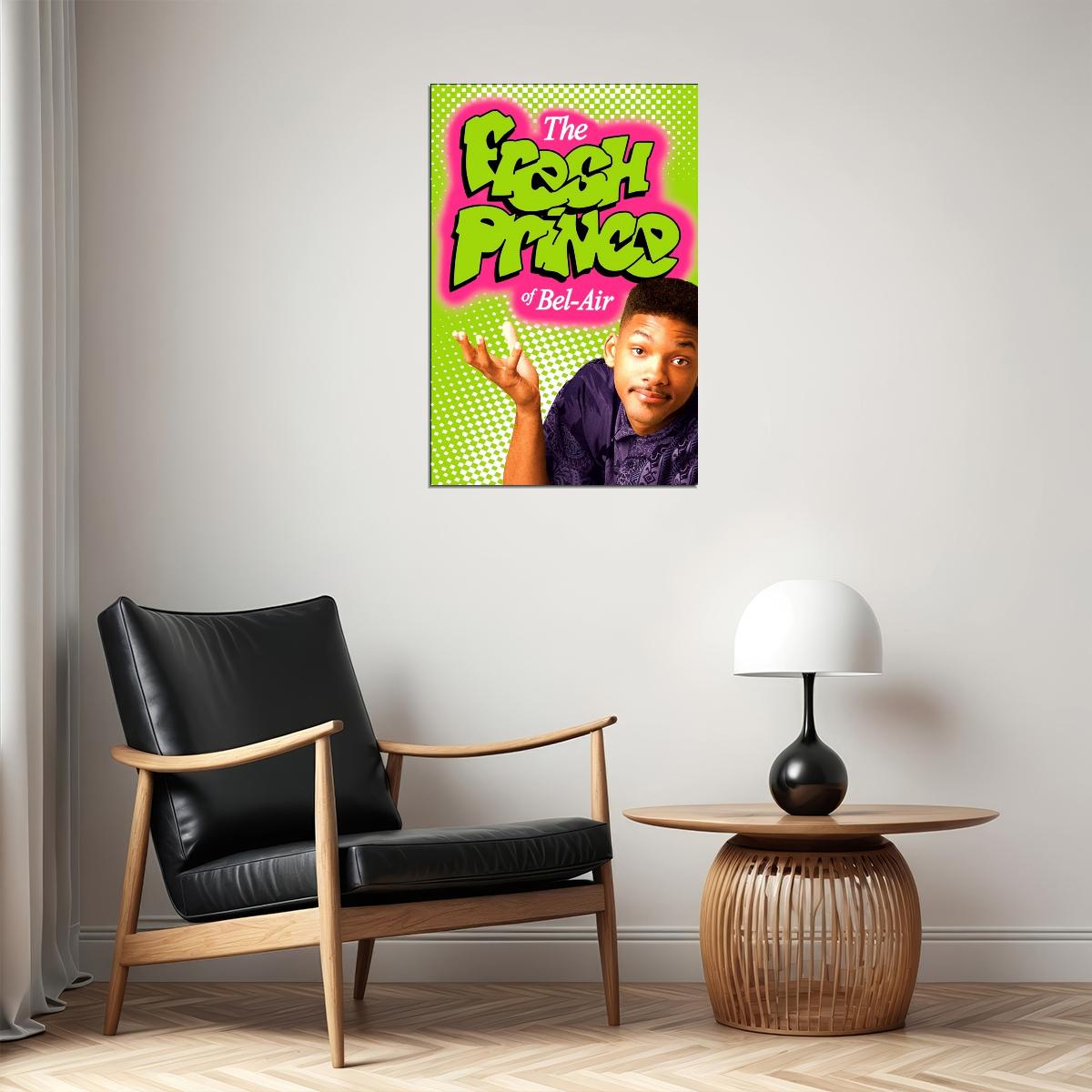 The Fresh Prince Of Bel-air Will Smith Tv Show Poster Iconic 90s Sitcom Art Print - xonomax