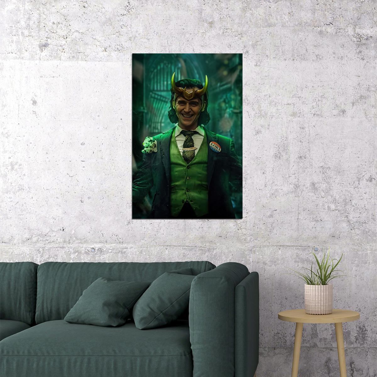 Asgard's Loki Poster Marvel Comics Supervillain Wall Art Comic Book And Movie Print - xonomax