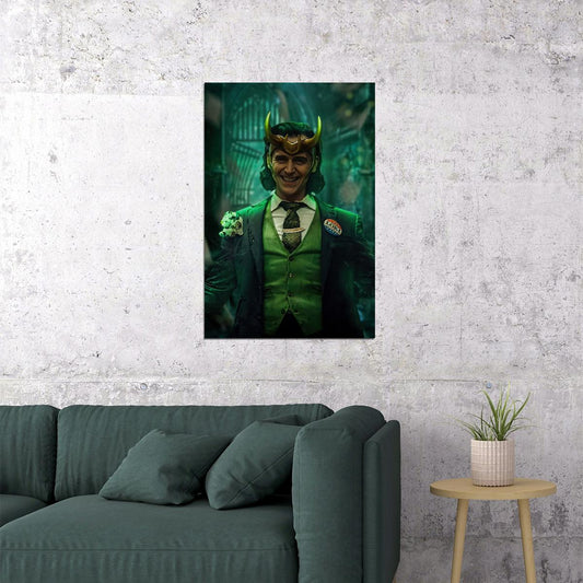 Asgard's Loki Poster Marvel Comics Supervillain Wall Art Comic Book And Movie Print - xonomax
