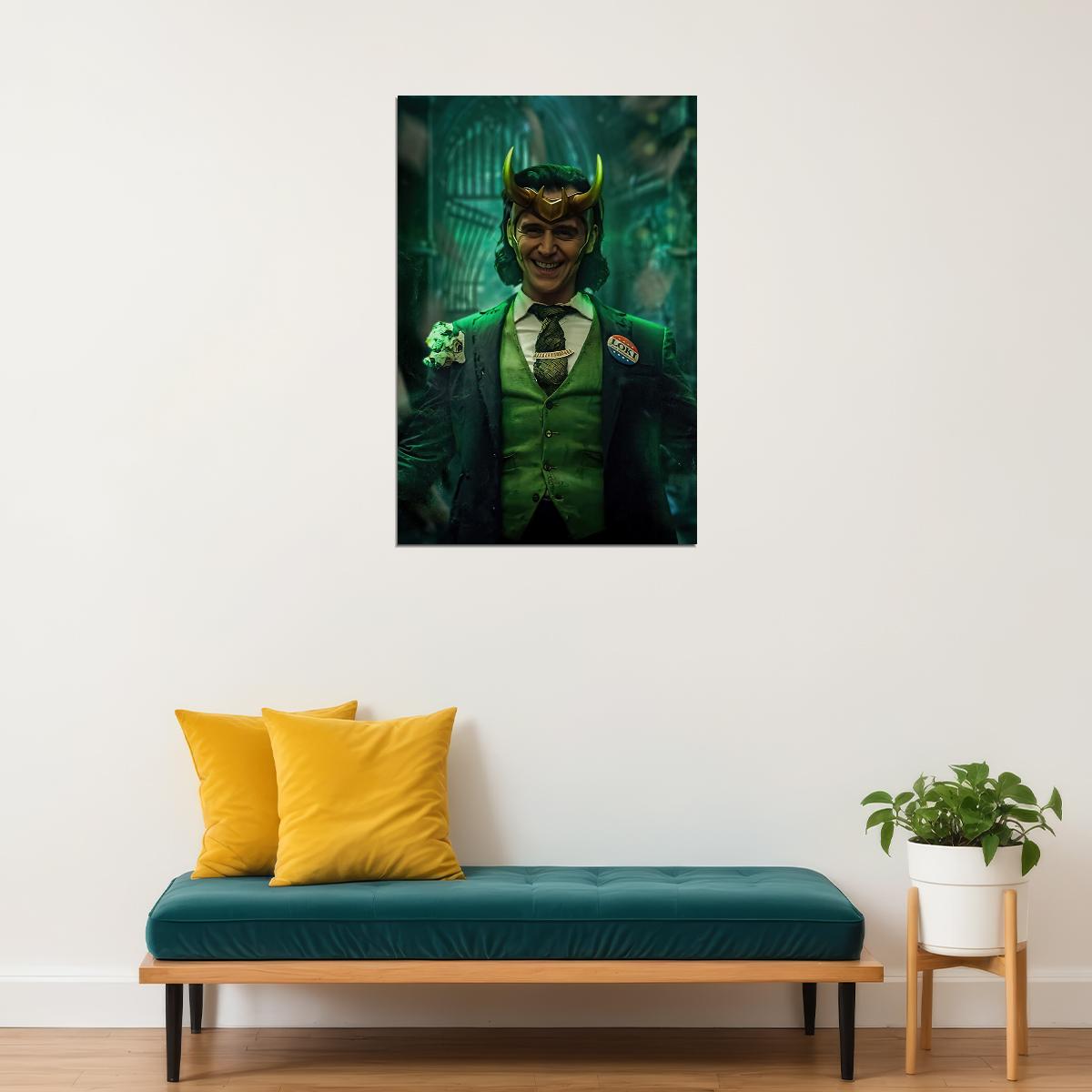 Asgard's Loki Poster Marvel Comics Supervillain Wall Art Comic Book And Movie Print - xonomax