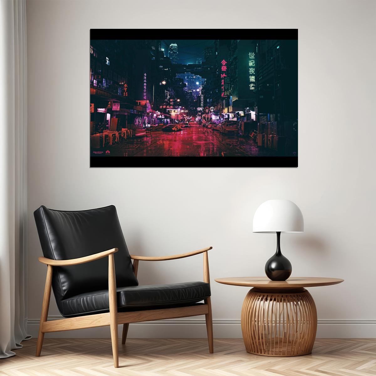 Ghost In The Shell Anime Poster Sci-fi Manga Art Cyberpunk Print - xonomax
