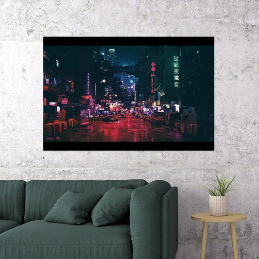 Ghost In The Shell Anime Poster Sci-fi Manga Art Cyberpunk Print - xonomax