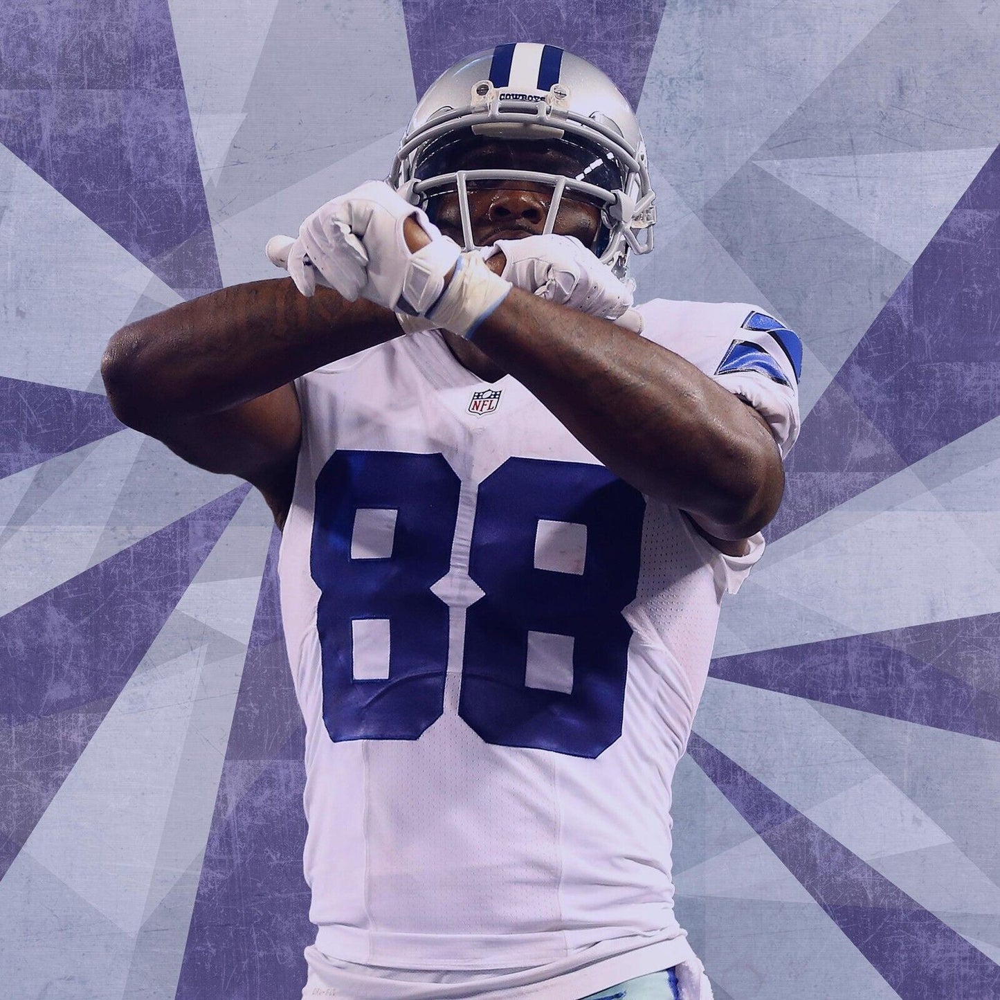 Dez Bryant Football Poster Nfl Star Wall Art Dallas Cowboys Sports Print - xonomax