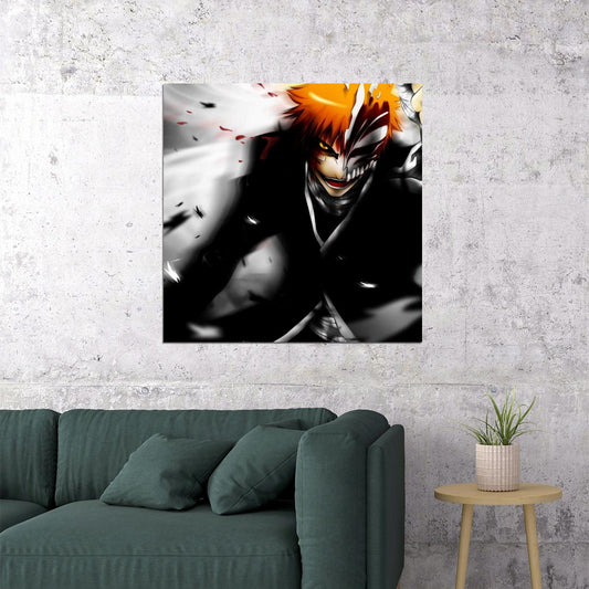 Bleach Ichigo Anime Poster Japanese Animation Wall Art Manga Series Print - xonomax