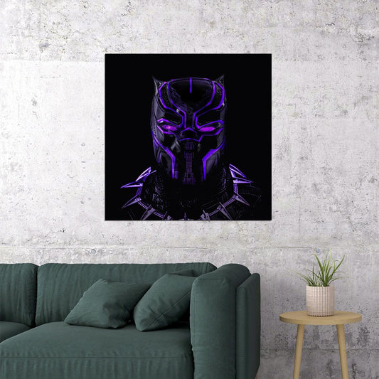 Avenger Black Panther Movie Poster Marvel Superhero Wall Art Comic Book Film Print - xonomax