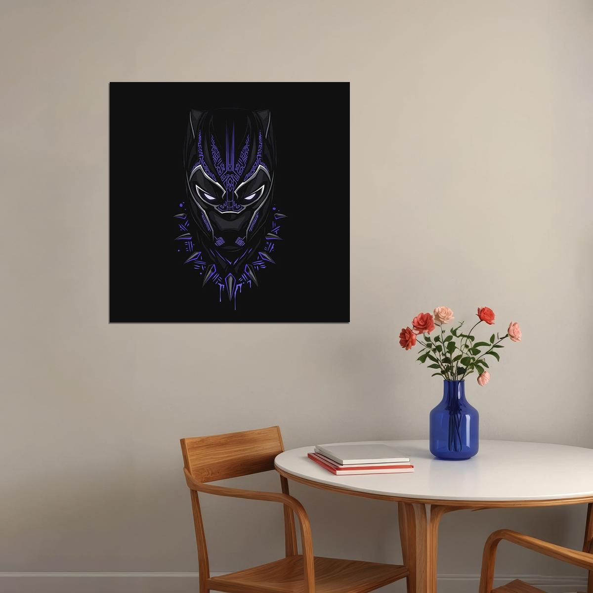 Avenger Black Panther Movie Poster Marvel Superhero Wall Art Comic Book Film Print - xonomax