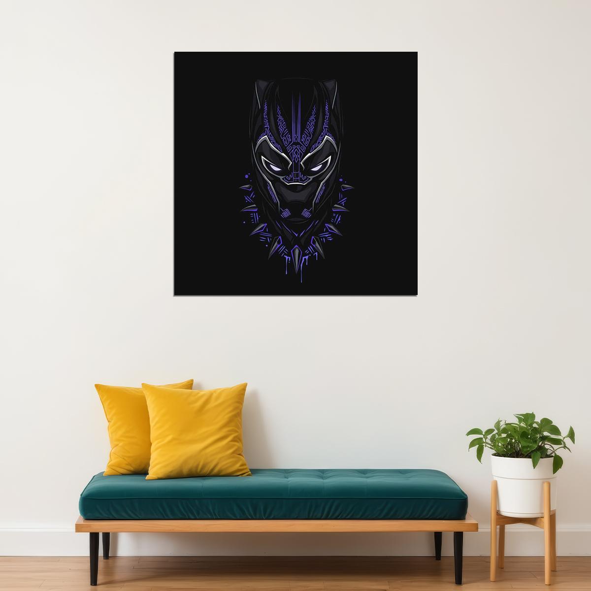 Avenger Black Panther Movie Poster Marvel Superhero Wall Art Comic Book Film Print - xonomax