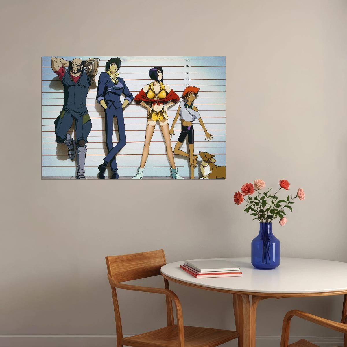 Cowboy Bebop Anime Poster Japanese Animation Wall Art Sci-fi Manga Print - xonomax