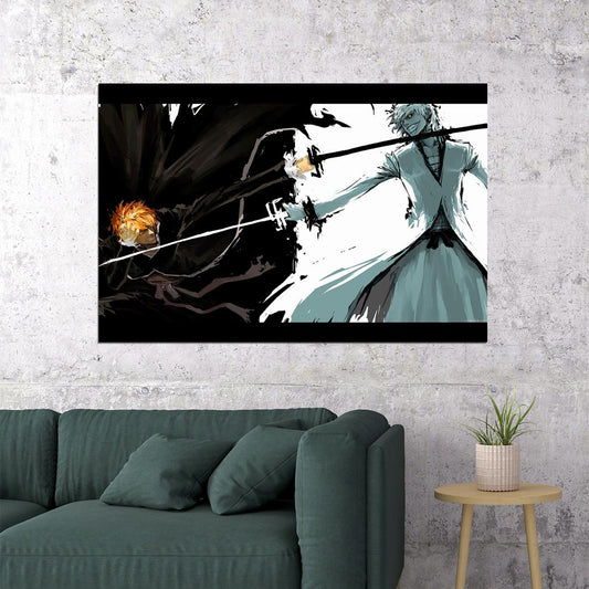 Bleach Ichigo Anime Poster Japanese Animation Wall Art Manga Series Print - xonomax
