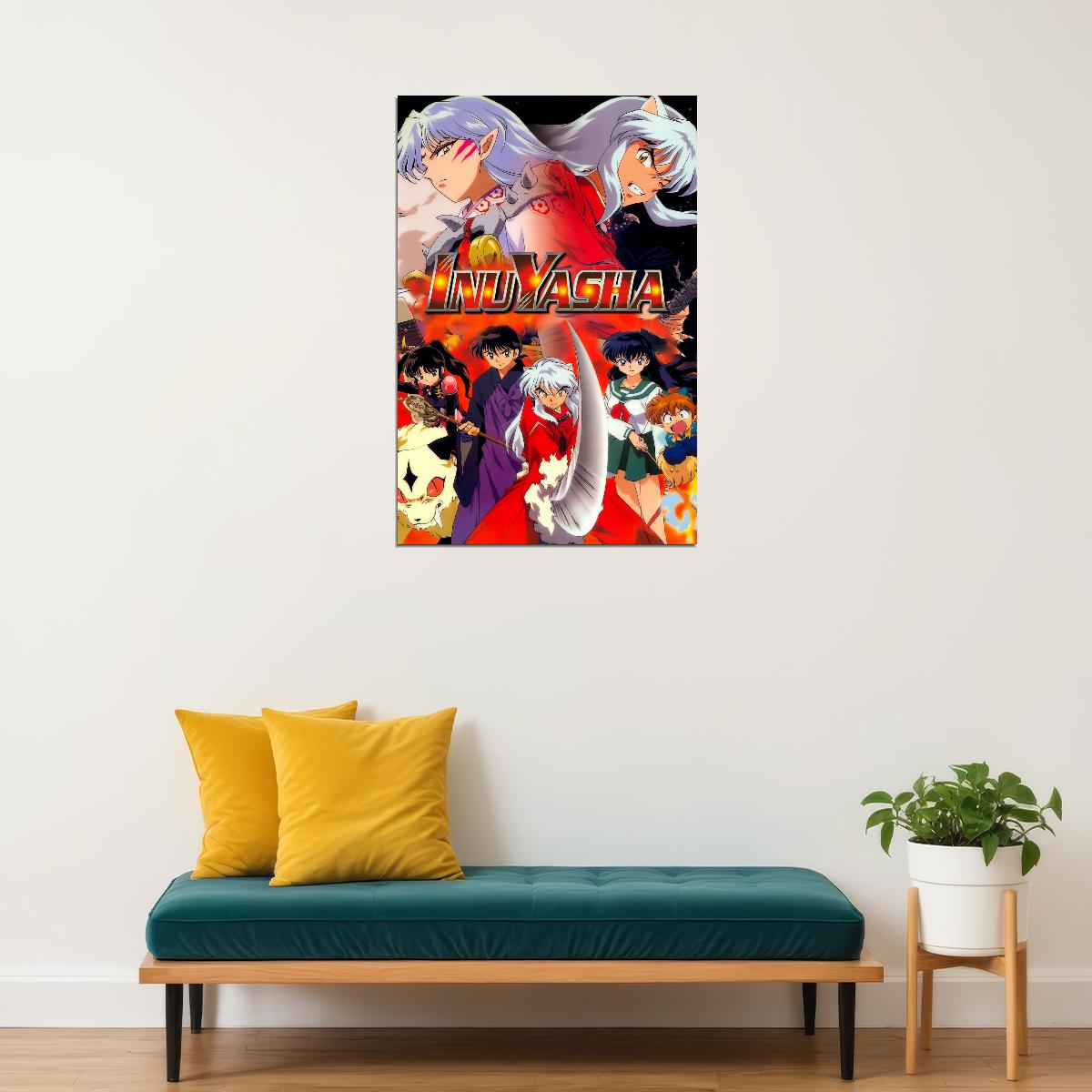 Inuyasha Anime Poster Japanese Animation Wall Art Manga Series Print