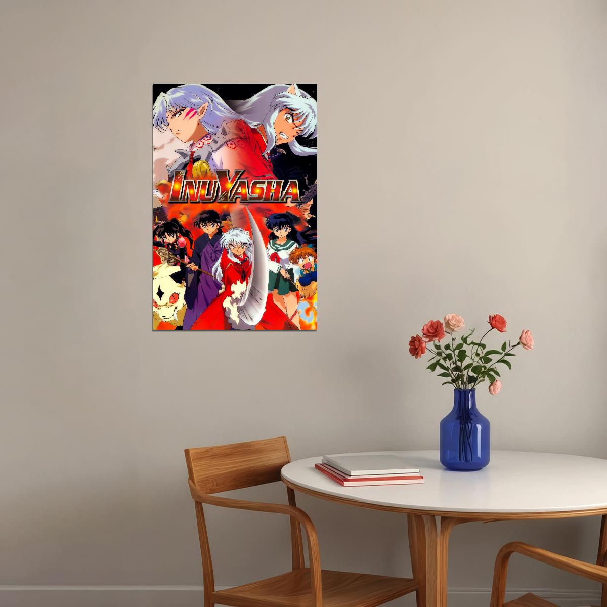 Inuyasha Anime Poster Japanese Animation Wall Art Manga Series Print