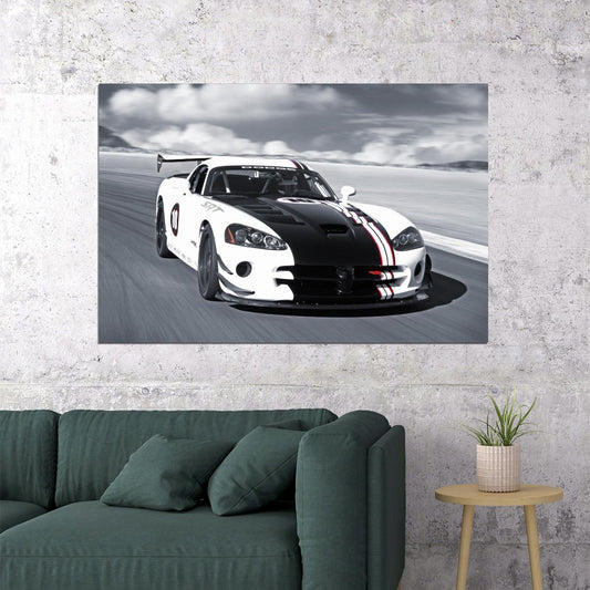 Dodge Viper Poster American Sports Car Wall Art Automotive Print - xonomax
