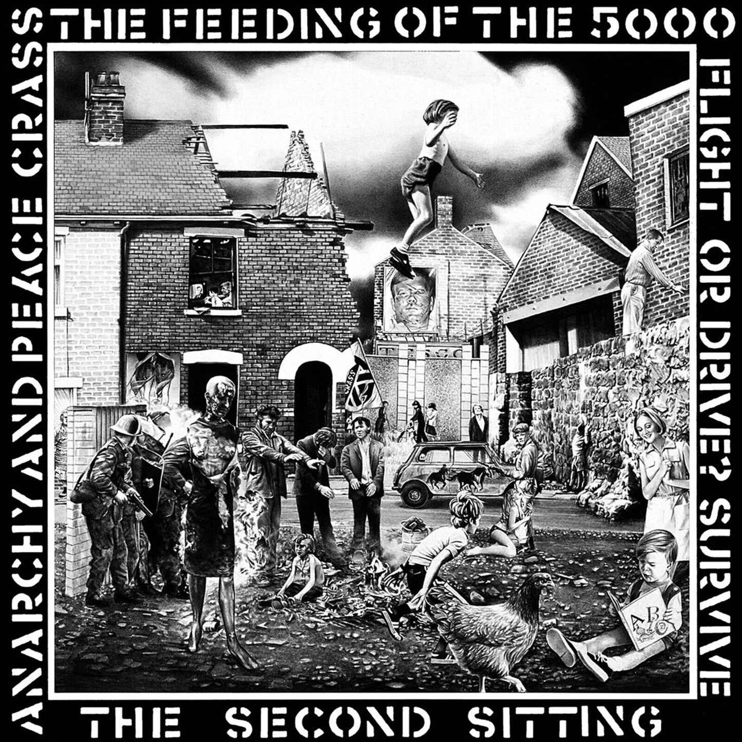 Crass The Feeding Of The Album Cover Art Punk Rock Music Poster Band Music Print - xonomax