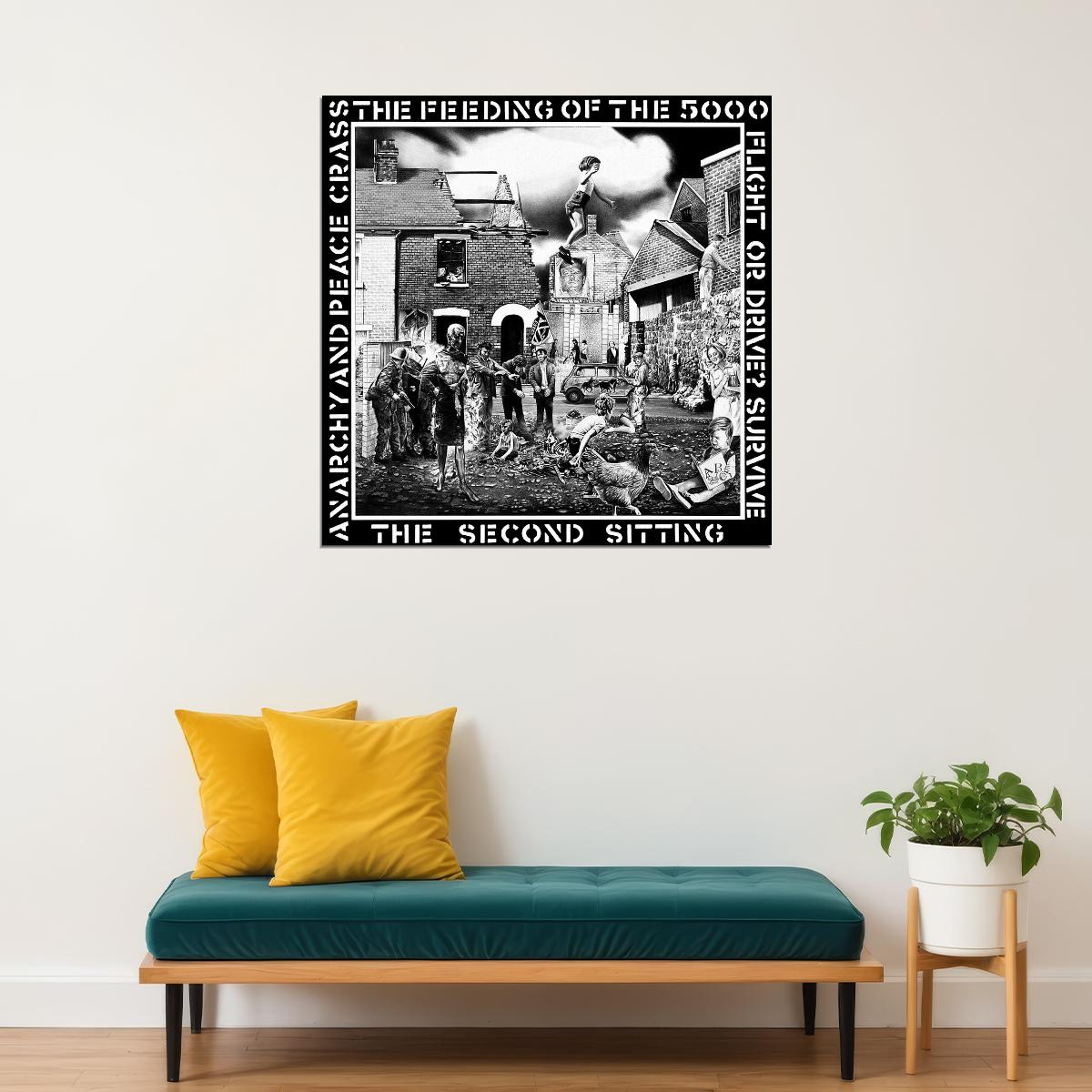 Crass The Feeding Of The Album Cover Art Punk Rock Music Poster Band Music Print - xonomax
