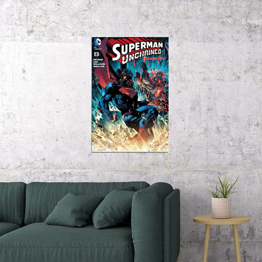 Superman Comic Book Poster Iconic Dc Superhero Wall Art - xonomax