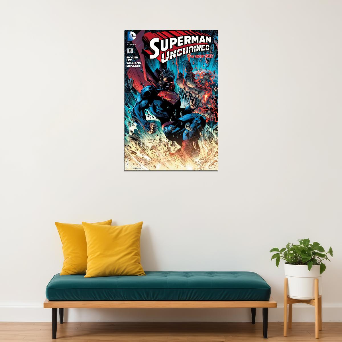 Superman Comic Book Poster Iconic Dc Superhero Wall Art - xonomax