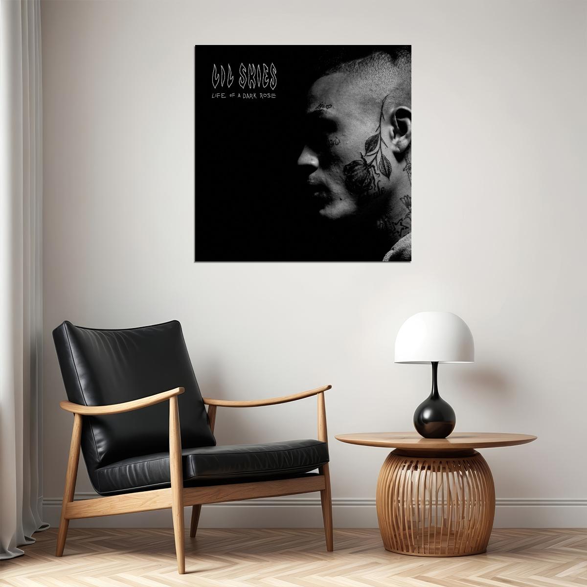 Lil Skies Life Of Dark Rose Album Cover Art Rap Music Poster