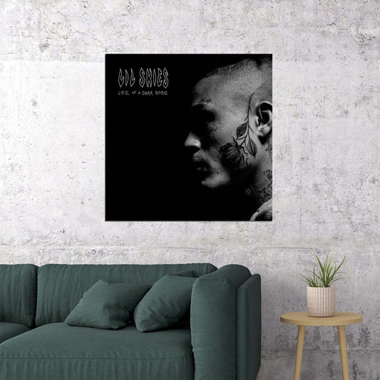 Lil Skies Life Of Dark Rose Album Cover Art Rap Music Poster - xonomax