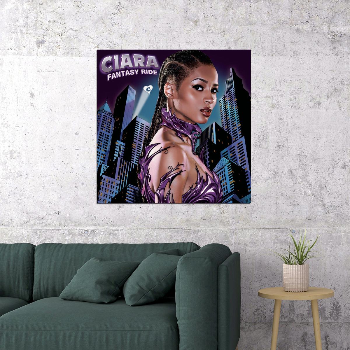Ciara Fantasy Ride Album Cover Art R&b Music Poster Singer Music Print - xonomax