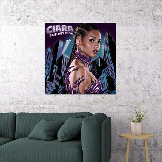 Ciara Fantasy Ride Album Cover Art R&b Music Poster Singer Music Print - xonomax