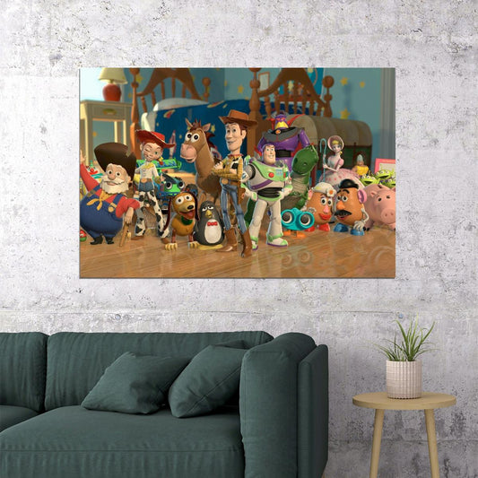 Toy Story Movie Poster Iconic Animated Film Art Fun Pixar Adventure Print - xonomax