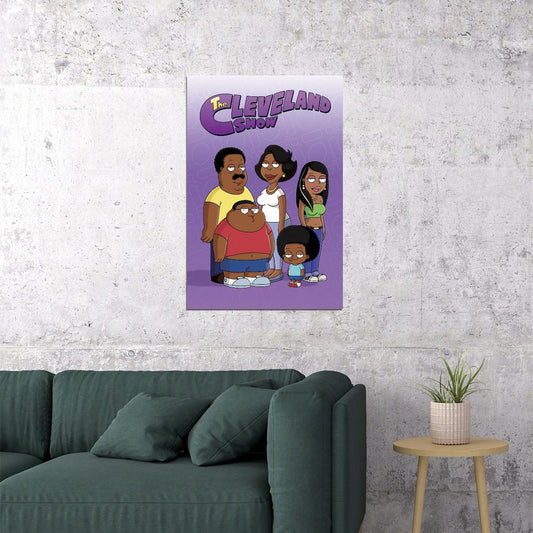 The Cleveland Show Tv Show Movie Poster Iconic Animated Comedy Art Print - xonomax